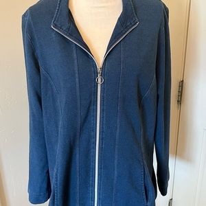 Allison Daley Plus Stretch Denim Jacket 1x
